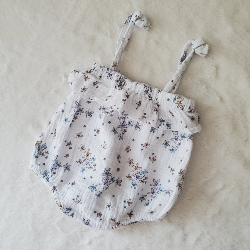 Lila & Jack Muslin Floral Romper